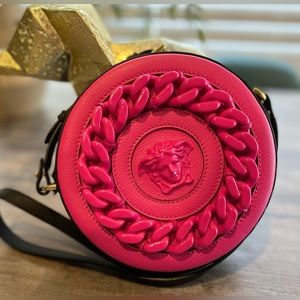 Versace La Medusa Round Chain Purse